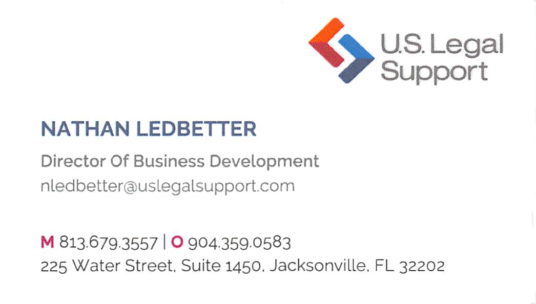 Nathan Ledbetter - U.S. Legal Support